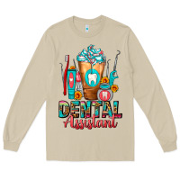 Mushroom Dental Assistant Dentist Frappe Long Sleeve Tee - FaDigitalArtStudio