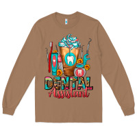 Toasted Coconut Dental Assistant Dentist Frappe Long Sleeve Tee - FaDigitalArtStudio