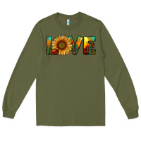 Army Green desert sunflower love Long Sleeve Tee - RanaPortraitStore