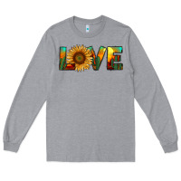Heather Grey desert sunflower love Long Sleeve Tee - RanaPortraitStore