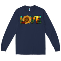 Navy desert sunflower love Long Sleeve Tee - RanaPortraitStore