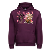 Mauve Wine but first coffee floral Urban Hoodie - JahusDesignShop