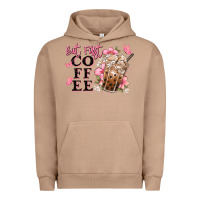 But First Coffee Floral Urban Hoodie | Teevron