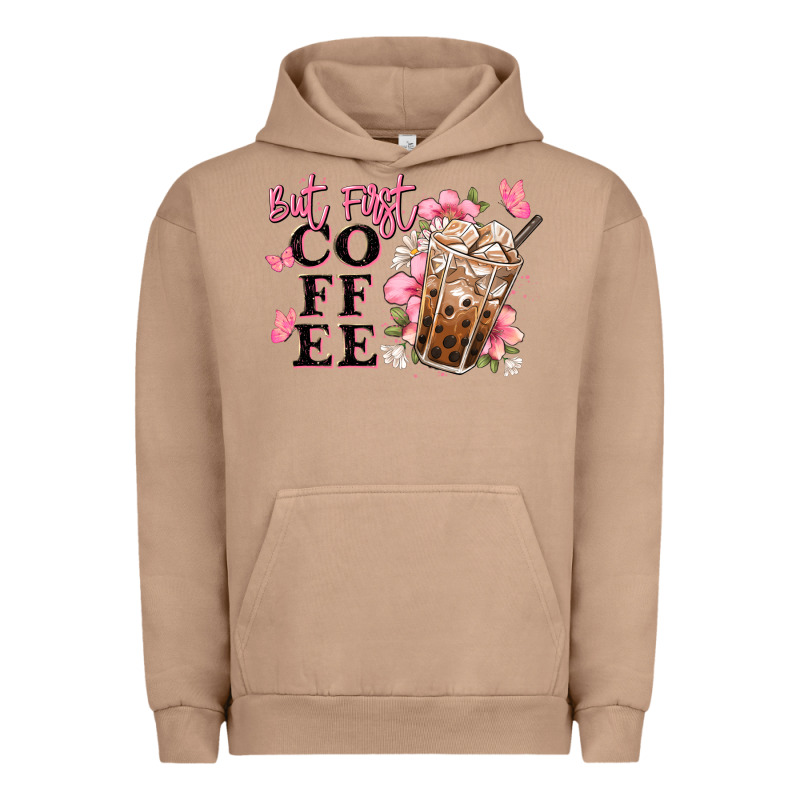 But First Coffee Floral Urban Hoodie by JahusDesignShop | Teevron
