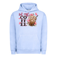 Pigment Grape Ice but first coffee floral Urban Hoodie - JahusDesignShop