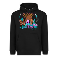 Black nail tech Heavyweight Hoodie - AdoDesignShop