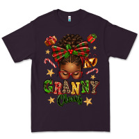 Plum granny claus afro messy bun Premium Tee - texasbilliewilder