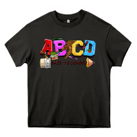 Asphalt abcd back to school Heavy Core Tee - NancyCooperArtShop
