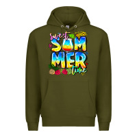 Army Green summer time Premium Hoodie - CowhideDigitalArt