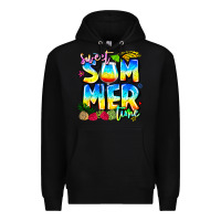 Black summer time Premium Hoodie - CowhideDigitalArt