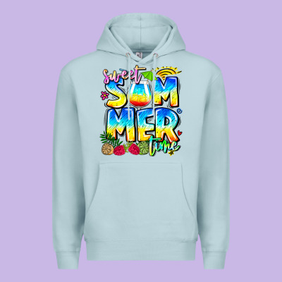 Summer Time Premium Hoodie Designed By Cowhidedigitalart