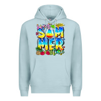 Blue Mist summer time Premium Hoodie - CowhideDigitalArt