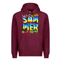 Burgundy summer time Premium Hoodie - CowhideDigitalArt