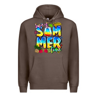 Coffee summer time Premium Hoodie - CowhideDigitalArt