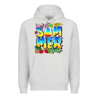 Dove Grey summer time Premium Hoodie - CowhideDigitalArt