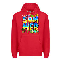 Red summer time Premium Hoodie - CowhideDigitalArt