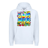 White summer time Premium Hoodie - CowhideDigitalArt