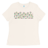 Bone retro smiley faces Ladies Tee - TumblerDesignByShophia