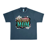 Midnight Navy blessed mom Urban Heavy Tee - OliviaCreatesArt