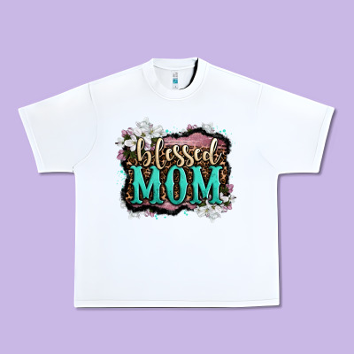 Blessed Mom Urban Heavy Tee Designed By Oliviacreatesart