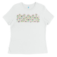 White retro smiley faces Ladies Tee - TumblerDesignByShophia