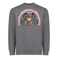 Storm easter cross daisy egg rainbow Heavyweight Sweatshirt - Artiststas