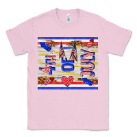 Bubblegum Pink 4 th of july Classic Tee - TumblerDesignByShophia