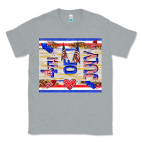 Heather Grey 4 th of july Classic Tee - TumblerDesignByShophia