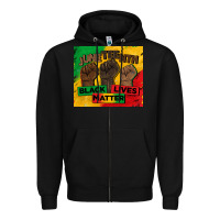 Black juneteenth black lives matter tumbler Zipper Hoodie - BarkalooDesign