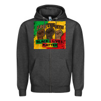 Charcoal Heather juneteenth black lives matter tumbler Zipper Hoodie - BarkalooDesign
