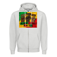 Dove Grey juneteenth black lives matter tumbler Zipper Hoodie - BarkalooDesign