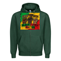 Sports Green juneteenth black lives matter tumbler Zipper Hoodie - BarkalooDesign