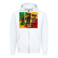 White juneteenth black lives matter tumbler Zipper Hoodie - BarkalooDesign