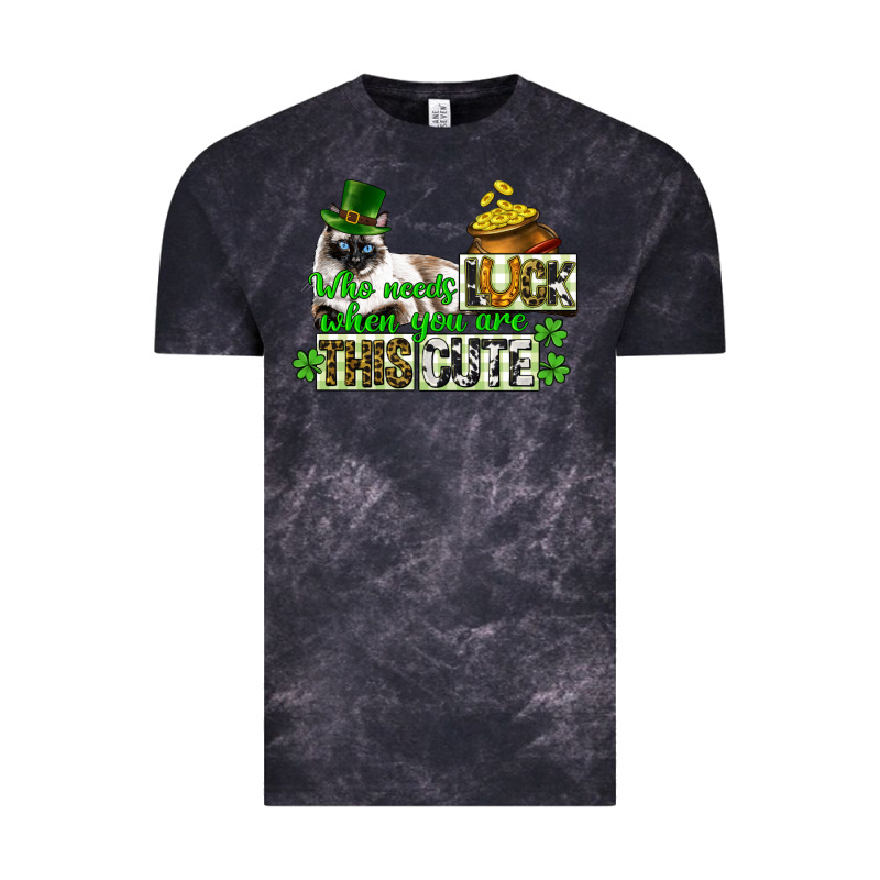 St. Patrick's Cat Who Needs Luck When You Are This Vintage Tee by CowGirlArtShop | Teevron