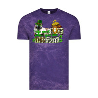 Cloud Purple St. Patrick's cat who needs luck when you are this Vintage Tee - CowGirlArtShop