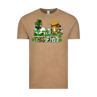 Vintage Coffee St. Patrick's cat who needs luck when you are this Vintage Tee - CowGirlArtShop