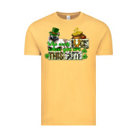 Vintage Mustard St. Patrick's cat who needs luck when you are this Vintage Tee - CowGirlArtShop