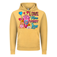 Vintage Mustard Love More Worry Less Valentines Day Cold Drink Vintage Hoodie - FaDigitalArtStudio
