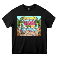 Black summer vibes Heavy Core Tee - NancyCooperArtShop