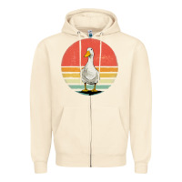 Sandshell Retro Vintage Duck Zipper Hoodie - maiPhamDesign