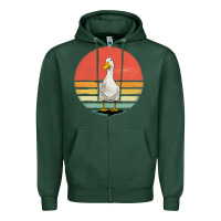 Retro Vintage Duck Zipper Hoodie | Teevron