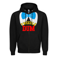 Black tweedle dee dum funny matching halloween costume for couples premium t Zipper Hoodie - maiPhamDesign