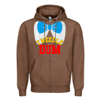 Chestnut tweedle dee dum funny matching halloween costume for couples premium t Zipper Hoodie - maiPhamDesign