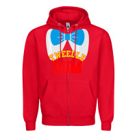 Red tweedle dee dum funny matching halloween costume for couples premium t Zipper Hoodie - maiPhamDesign
