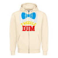 Sandshell tweedle dee dum funny matching halloween costume for couples premium t Zipper Hoodie - maiPhamDesign