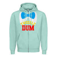 Seafoam tweedle dee dum funny matching halloween costume for couples premium t Zipper Hoodie - maiPhamDesign