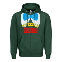 Sports Green tweedle dee dum funny matching halloween costume for couples premium t Zipper Hoodie - maiPhamDesign