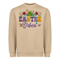 Mushroom easter vibes and butterfly with bunny and flowers Heavyweight Sweatshirt - Artiststas