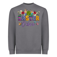 Storm easter vibes and butterfly with bunny and flowers Heavyweight Sweatshirt - Artiststas