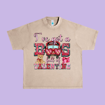 I've Got A Bus Full Of Valentine Urban Heavy Tee Designed By Oliviacreatesart